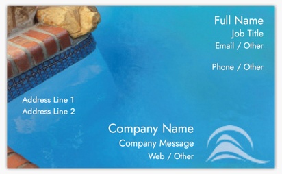 Design Preview for Design Gallery: Pool & Spa Care Classic Visiting Cards