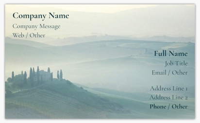 Design Preview for Design Gallery: Travel Agencies Standard Business Cards, Standard (91 x 55 mm)