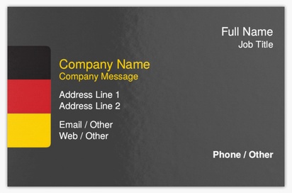 Design Preview for Design Gallery: Politics Ultra-Thick Business Cards, Standard (85 x 55 mm)