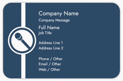 Design Preview for Design Gallery: Comedy Performance Rounded Corner Business Cards, Rounded Standard (85 x 55 mm)