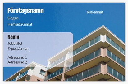 Förhandsgranskning av design för Designgalleri: Fastigheter Extratjocka visitkort, Standard (85 x 55 mm)