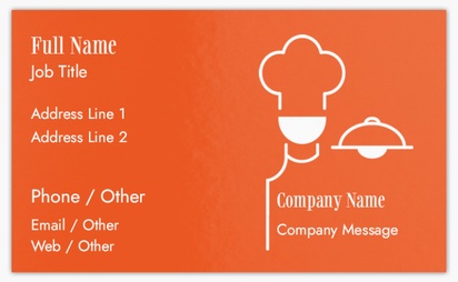 Design Preview for Design Gallery: Restaurants Classic Visiting Cards