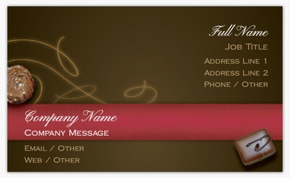 Design Preview for Design Gallery: confectionary Standard Business Cards, Standard (91 x 55 mm)
