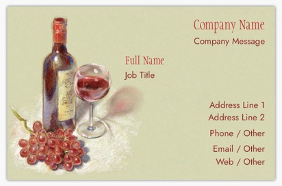 Design Preview for Design Gallery: Groceries Textured Uncoated Business Cards