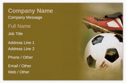 Design Preview for Design Gallery: Sports Specific Pearl Business Cards