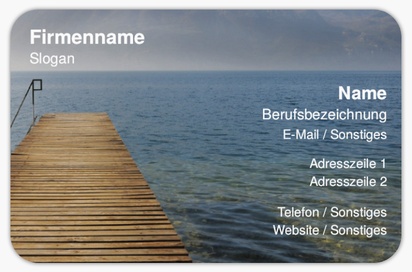Designvorschau für Designgalerie: Visitenkarten mit abgerundeten Ecken Reise & Unterkunft, Abgerundet Standard (85 x 55 mm)
