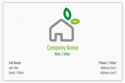 Design Preview for Design Gallery: Environmental & Energy Standard Business Cards, Standard (85 x 55 mm)