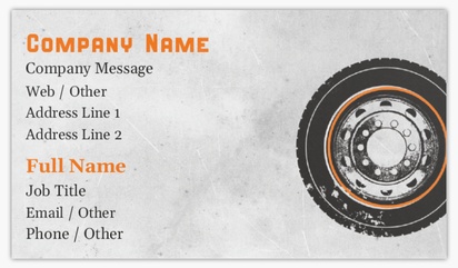Design Preview for Design Gallery: Car Parts & Tires Standard Visiting Cards