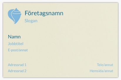 Förhandsgranskning av design för Designgalleri: Sommar Extratjocka visitkort, Standard (85 x 55 mm)