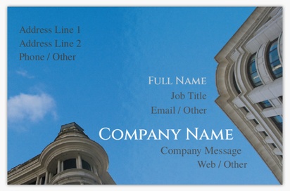 Design Preview for Design Gallery: Urban Planning Ultra-Thick Business Cards, Standard (85 x 55 mm)