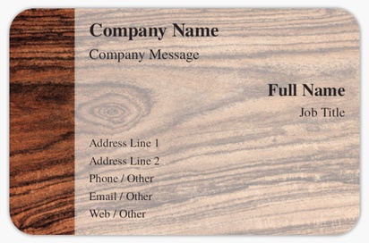 Design Preview for Design Gallery: Flooring & Tiling Rounded Corner Business Cards, Rounded Standard (85 x 55 mm)