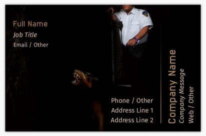 Design Preview for Design Gallery: Public Safety Textured Uncoated Business Cards