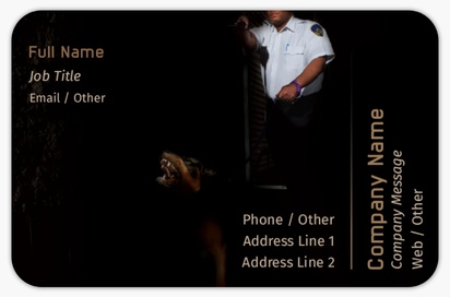 Design Preview for Design Gallery: Public Safety Rounded Corner Business Cards, Rounded Standard (85 x 55 mm)