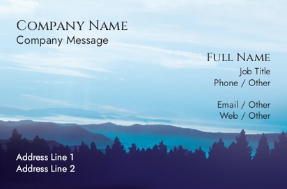 Design Preview for Design Gallery: Travel Agencies Natural Uncoated Business Cards