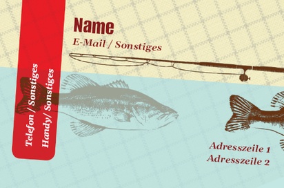 Designvorschau für Designgalerie: Standard-Visitenkarten Jagen & Fischen, Standard (85 x 55 mm)