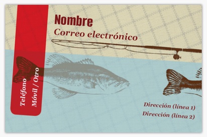 Vista previa del diseño de Galería de diseños de tarjetas con acabado lino para caza y pesca