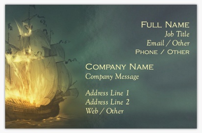 Design Preview for Design Gallery: Boats & Maritime Ultra-Thick Business Cards, Standard (85 x 55 mm)