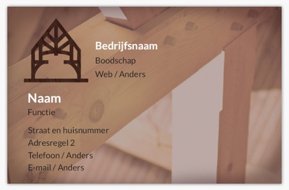 Voorvertoning ontwerp voor Ontwerpgalerij: Timmerwerk en houtbewerking Matte visitekaartjes