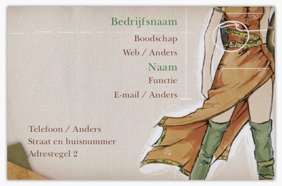 Voorvertoning ontwerp voor Ontwerpgalerij: Nieuws en boeken Linnen visitekaartjes