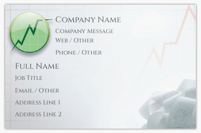 Design Preview for Design Gallery: Accounting & Tax Advice Ultra-Thick Business Cards, Standard (85 x 55 mm)
