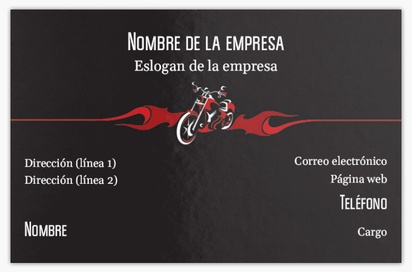 Vista previa del diseño de Galería de diseños de tarjetas de visita extragruesas para motos, Standard (85 x 55 mm)