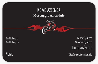 Anteprima design per Galleria di design: biglietti da visita con angoli arrotondati per moto, Arrotondati Standard (85 x 55 mm)