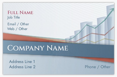 Design Preview for Design Gallery: Stock Trading Ultra-Thick Business Cards, Standard (85 x 55 mm)