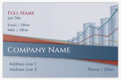 Design Preview for Design Gallery: Financial Consulting Linen Business Cards