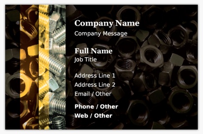 Design Preview for Design Gallery: Plumbing Textured Uncoated Business Cards