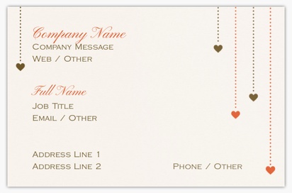 Design Preview for Design Gallery: Introduction & Dating Agencies Ultra-Thick Business Cards, Standard (85 x 55 mm)