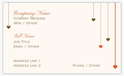 Design Preview for Design Gallery: Introduction & Dating Agencies Standard Business Cards, Standard (91 x 55 mm)