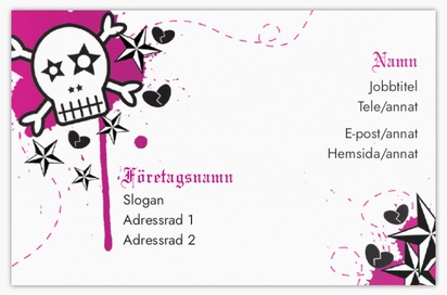 Förhandsgranskning av design för Designgalleri: Tatuering & piercing Extratjocka visitkort, Standard (85 x 55 mm)