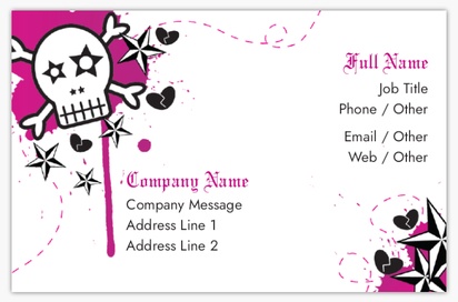 Design Preview for Design Gallery: Tattoo & Body Piercing Textured Uncoated Business Cards