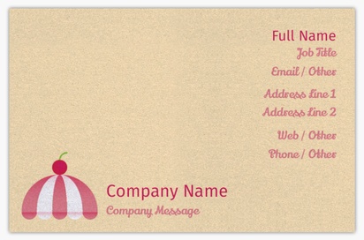 Design Preview for Design Gallery: Sweet Shops Pearl Business Cards