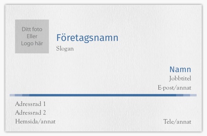 Förhandsgranskning av design för Designgalleri: Visitkort med obestruket naturligt papper
