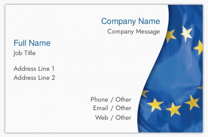 Design Preview for Design Gallery: Patriotic & Military Standard Business Cards, Standard (85 x 55 mm)