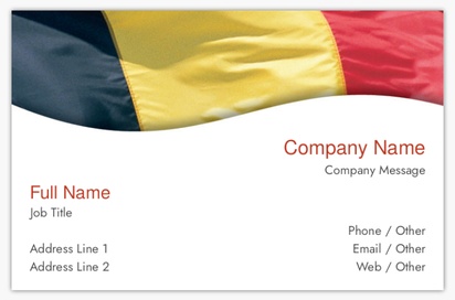 Design Preview for Design Gallery: Patriotic & Military Soft Touch Business Cards