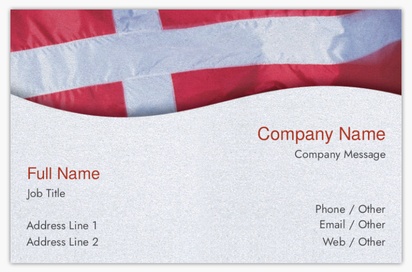 Design Preview for Design Gallery: Politics Pearl Business Cards