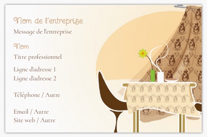 Aperçu du graphisme pour Galerie de modèles : Cartes de visite standard pour Boulangerie/pâtisserie, Standard (85 x 55 mm)