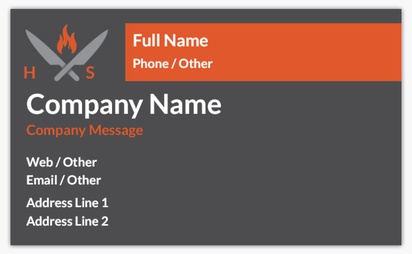 Design Preview for Design Gallery: butchers Standard Business Cards, Standard (91 x 55 mm)