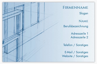 Designvorschau für Designgalerie: Standard-Visitenkarten Architektur, Standard (85 x 55 mm)
