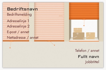 Forhåndsvisning av design for Designgalleri: Flyttebyrå Standard visittkort, Standard (85 x 55 mm)
