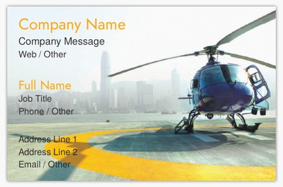 Design Preview for Design Gallery: Airlines Ultra-Thick Business Cards, Standard (85 x 55 mm)