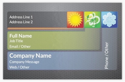 Design Preview for Design Gallery: Environmental & Energy Metallic Business Cards