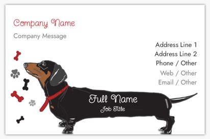 Vista previa del diseño de Galería de diseños de tarjetas de visita textura rugosa para cría de perros
