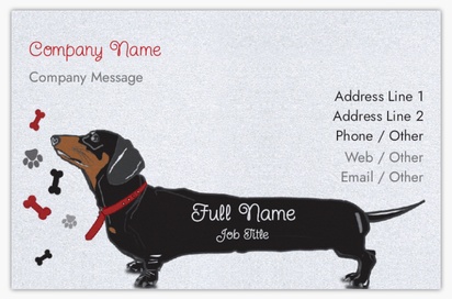 Design Preview for Design Gallery: Dog Breeders Pearl Business Cards