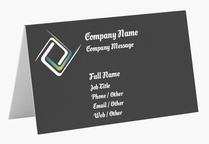 Design Preview for Design Gallery: Marketing & Public Relations Folded Business Cards