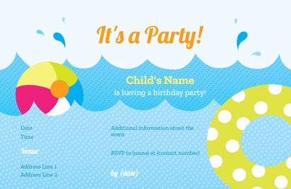Design Preview for Design Gallery: Child Birthday Invitations and Announcements, Flat 11.7 x 18.2 cm