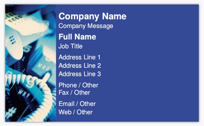 Design Preview for Design Gallery: Computer Support Standard Business Cards, Standard (91 x 55 mm)