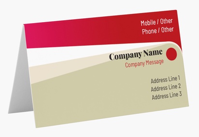 Design Preview for Design Gallery: Public Relations Folded Business Cards